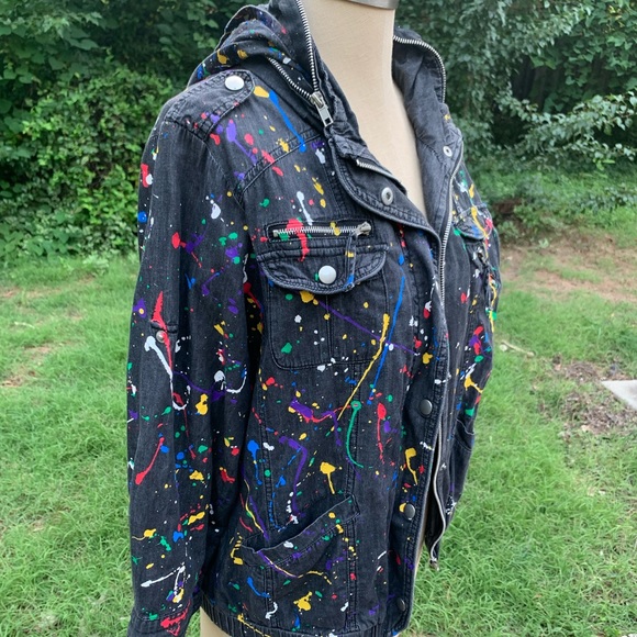 Hand Splatter-Painted Jacket! - Picture 11 of 16